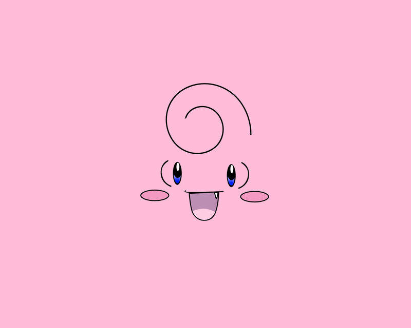 cute pink character drawing