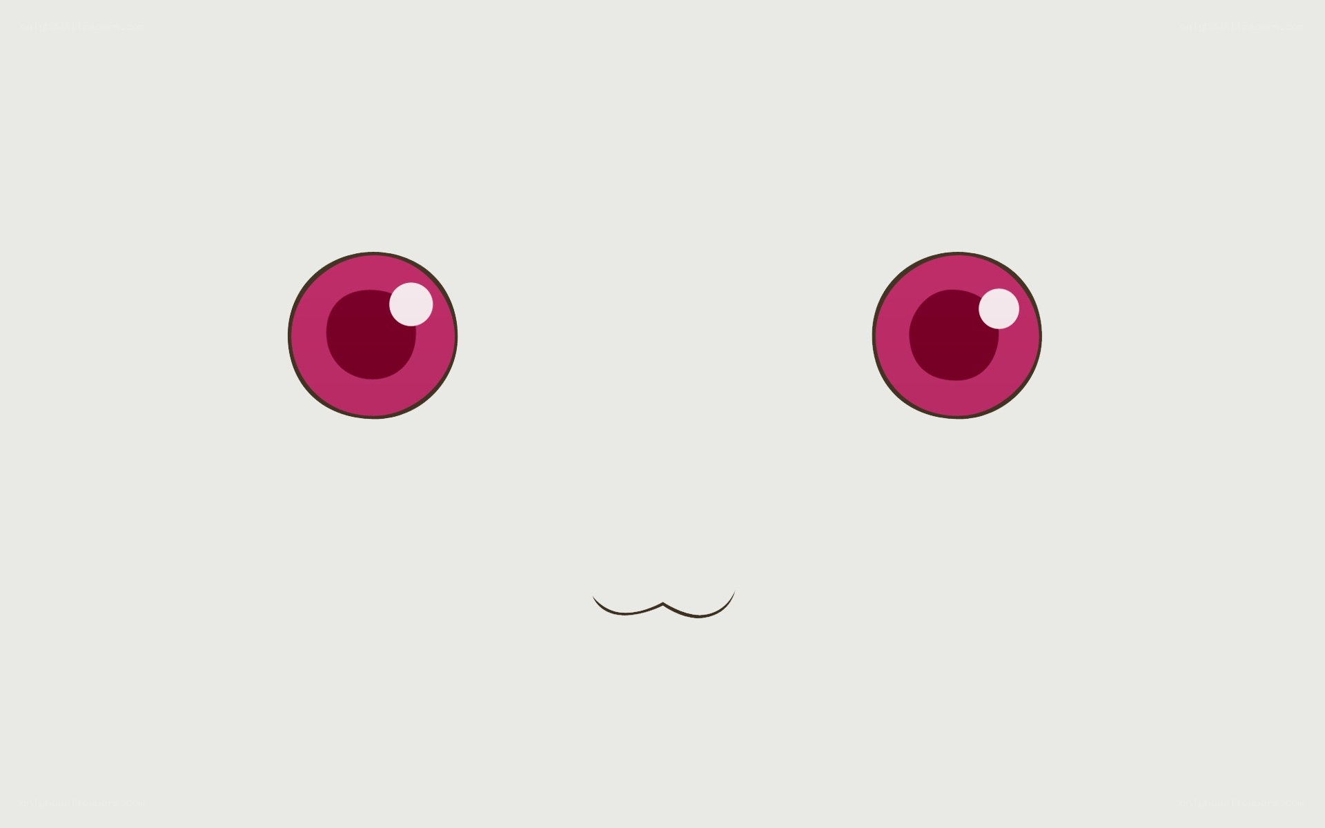 cute pink eyes face