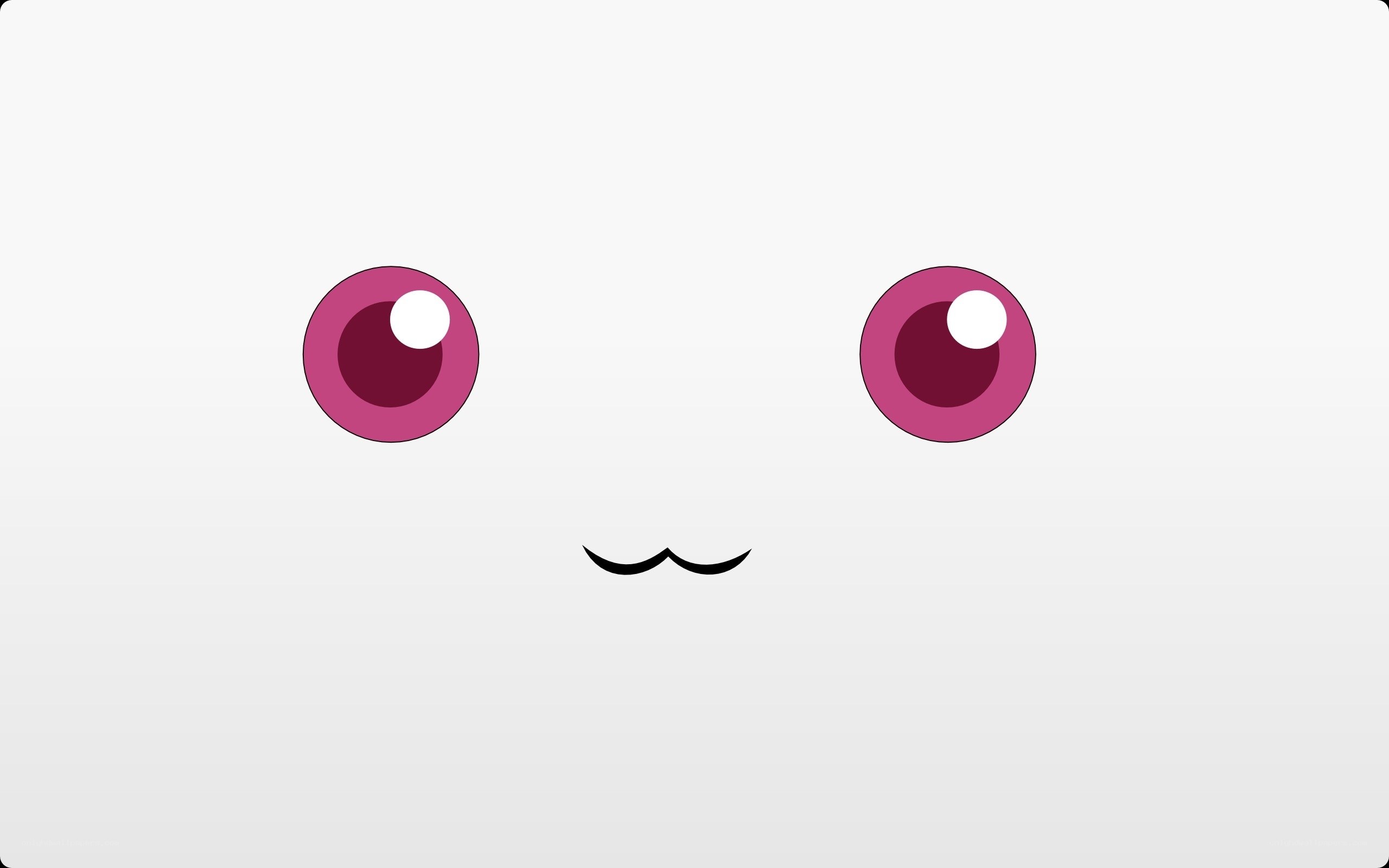 cute pink eyes face