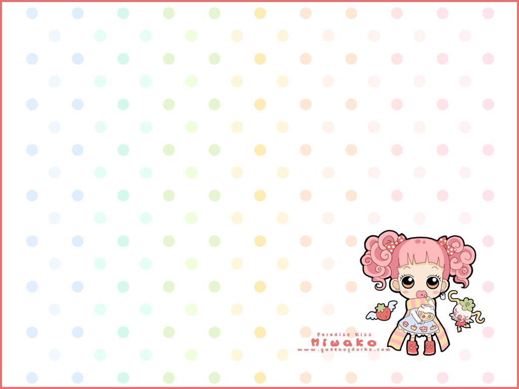cute pink-haired girl wallpaper