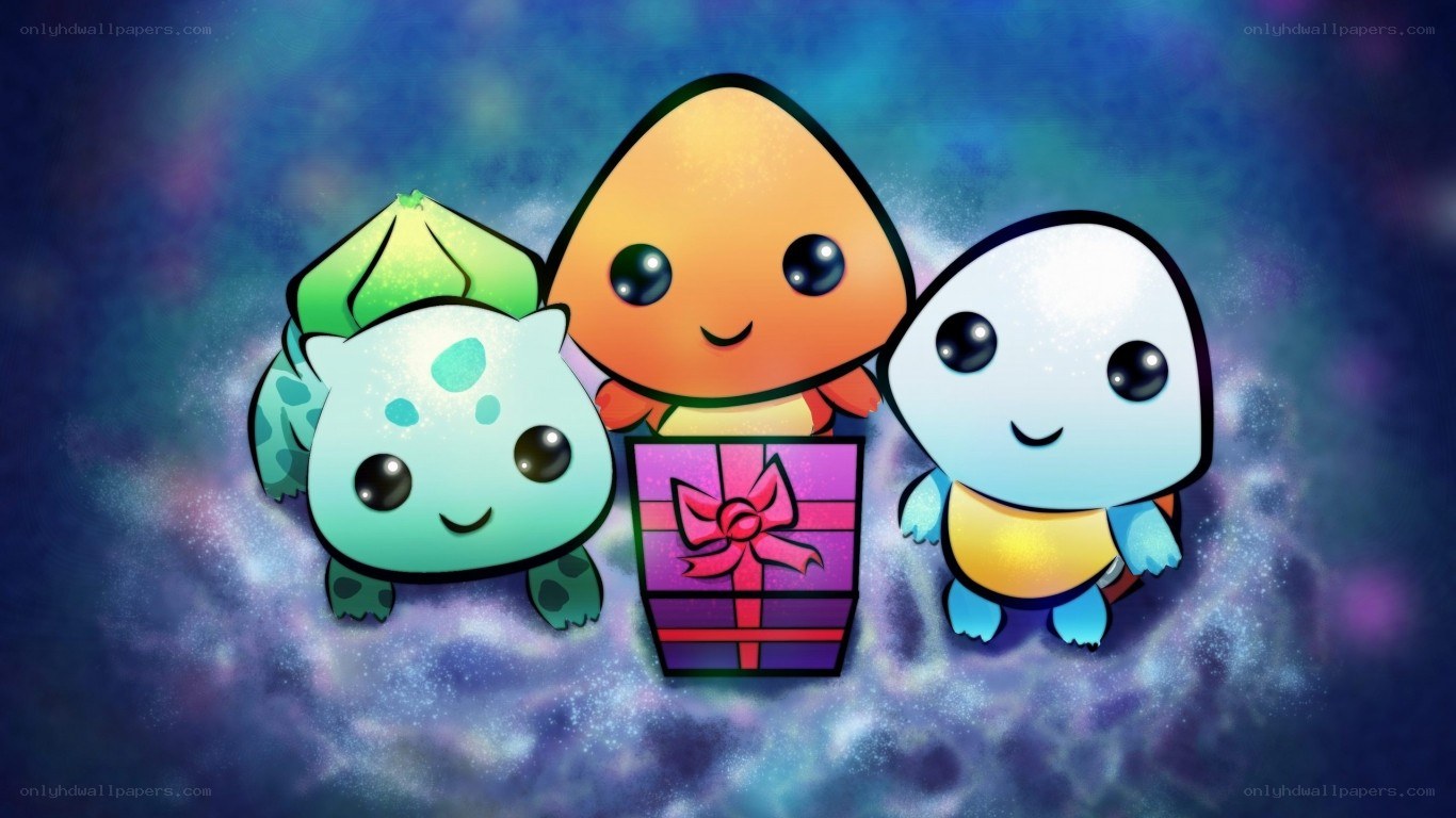 cute pokémon characters with gift