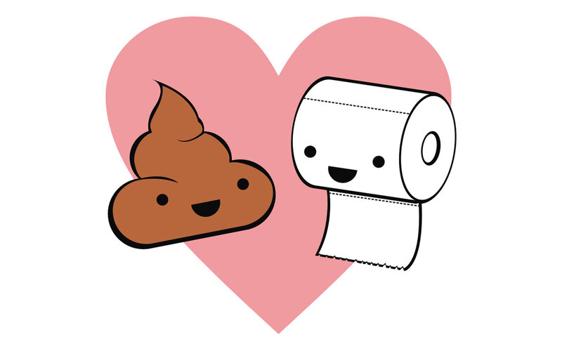 cute poop and toilet paper