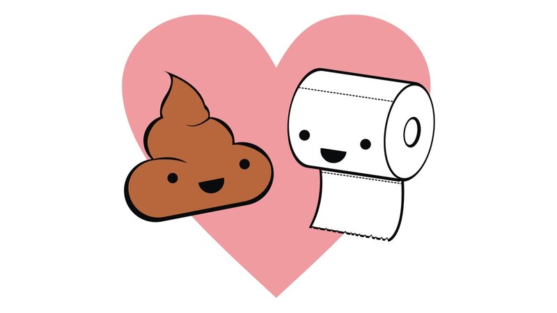 cute poop and toilet paper