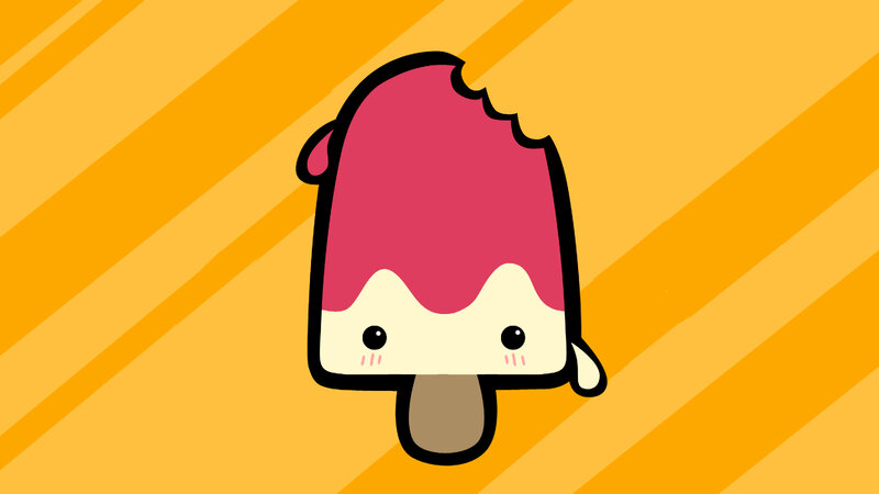 cute popsicle character