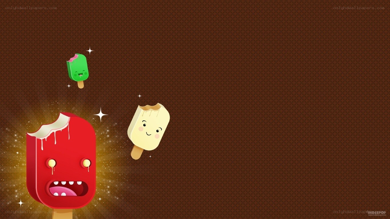 Cute popsicle characters
