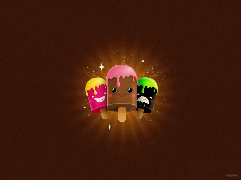 Cute popsicle characters