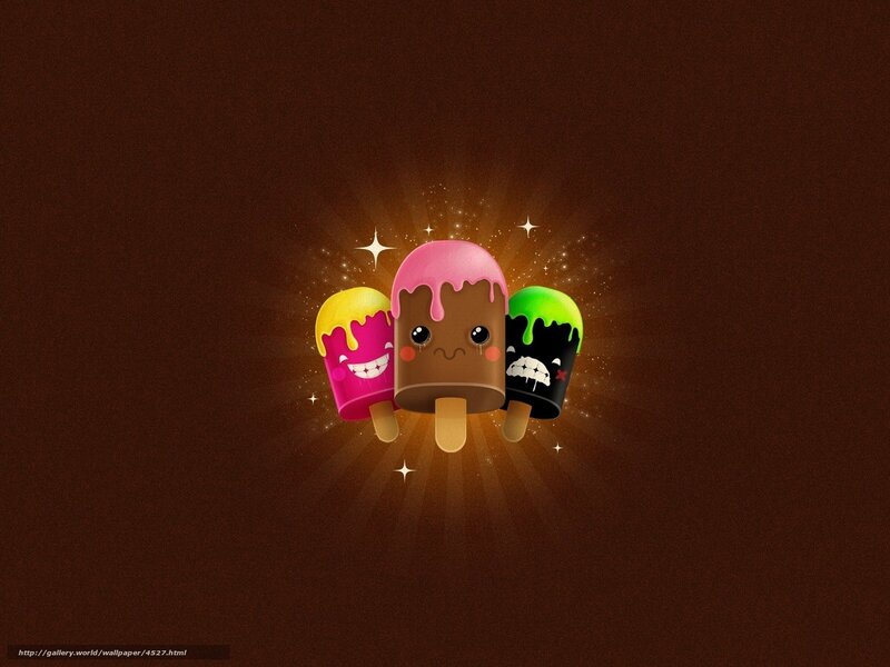 Cute popsicle characters