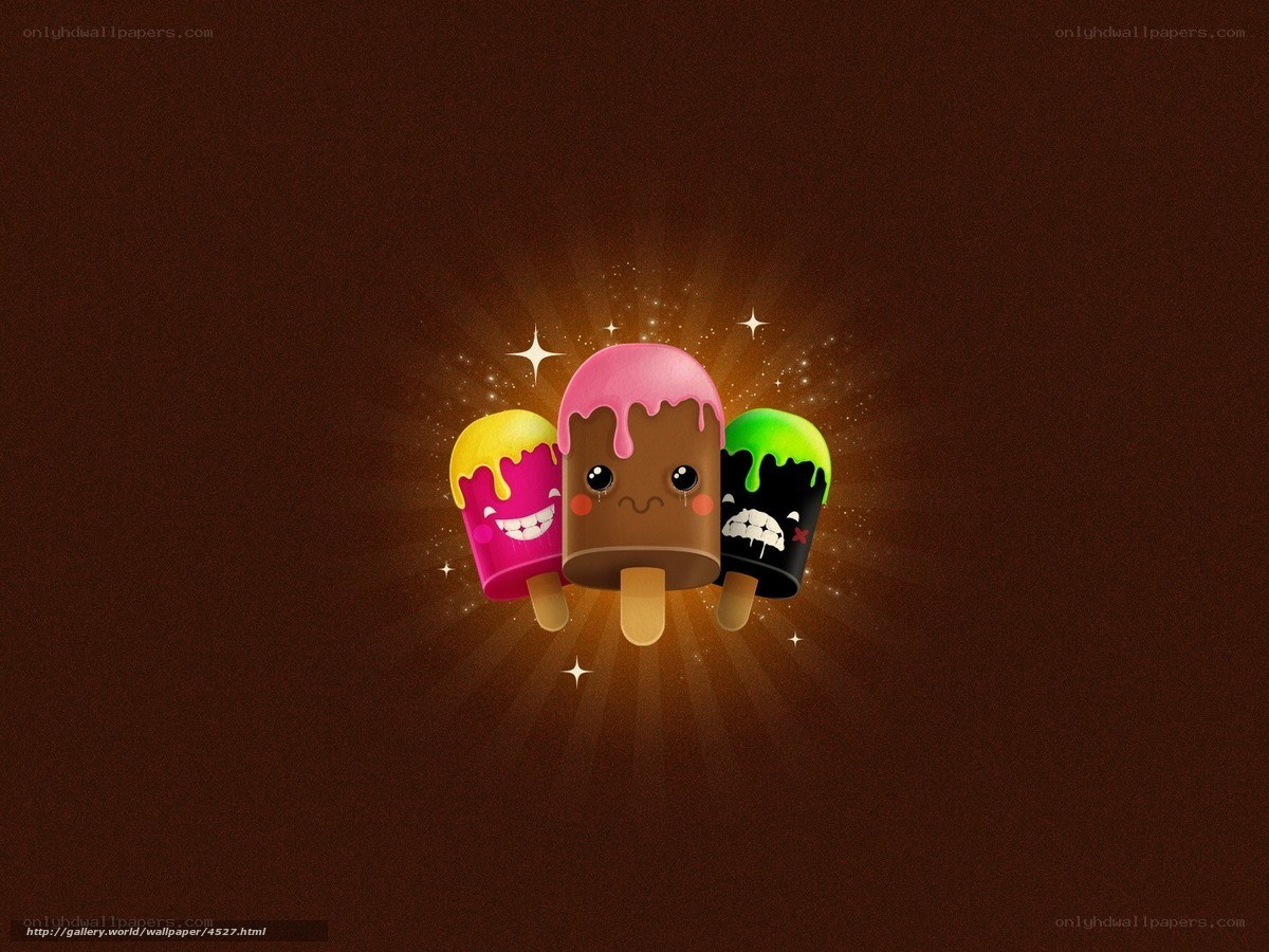 Cute popsicle characters