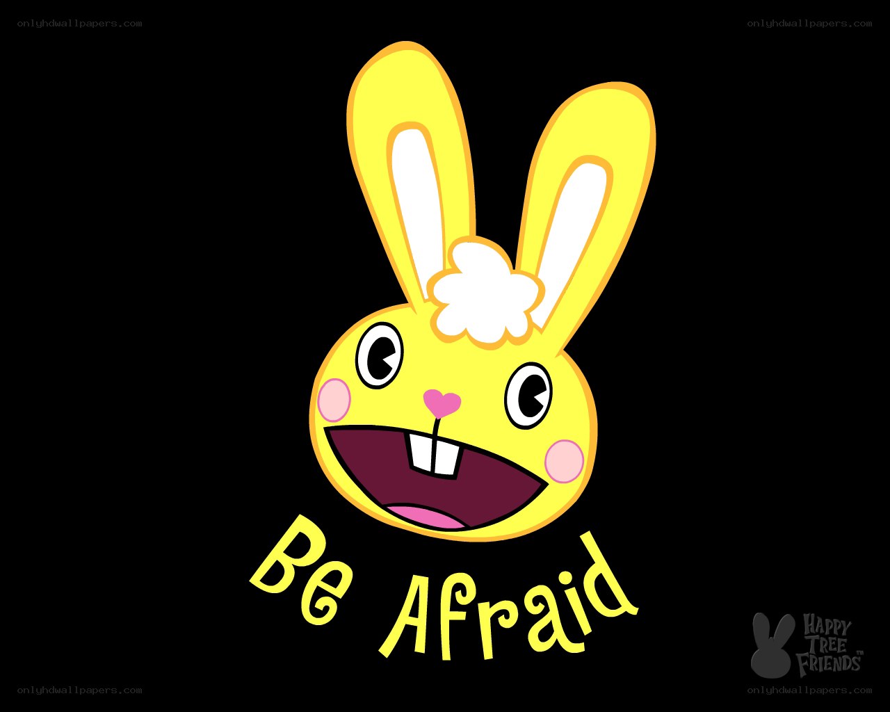 Cute rabbit character with text