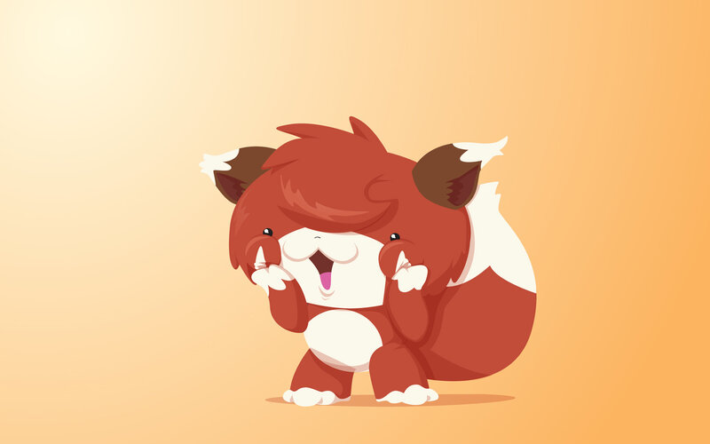 cute red fox character