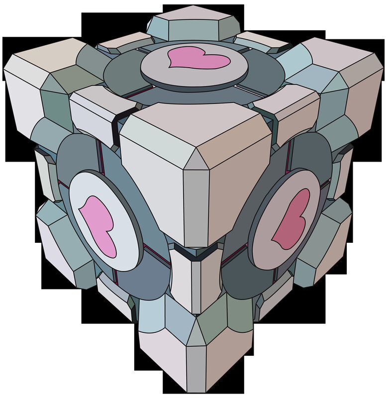 cute robot with hearts