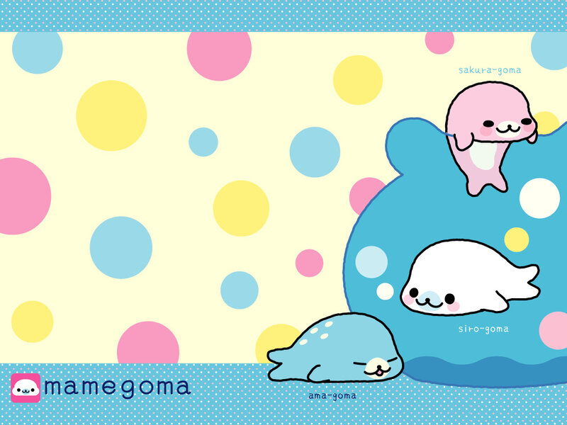 Cute seal characters wallpaper