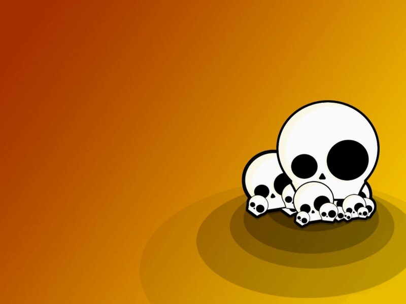 cute skull cluster