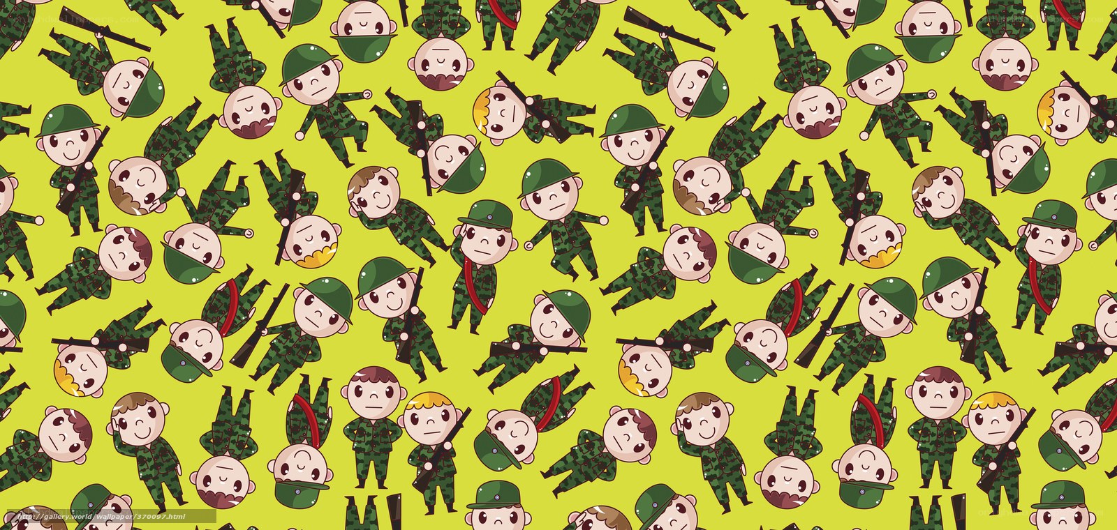 cute soldiers pattern
