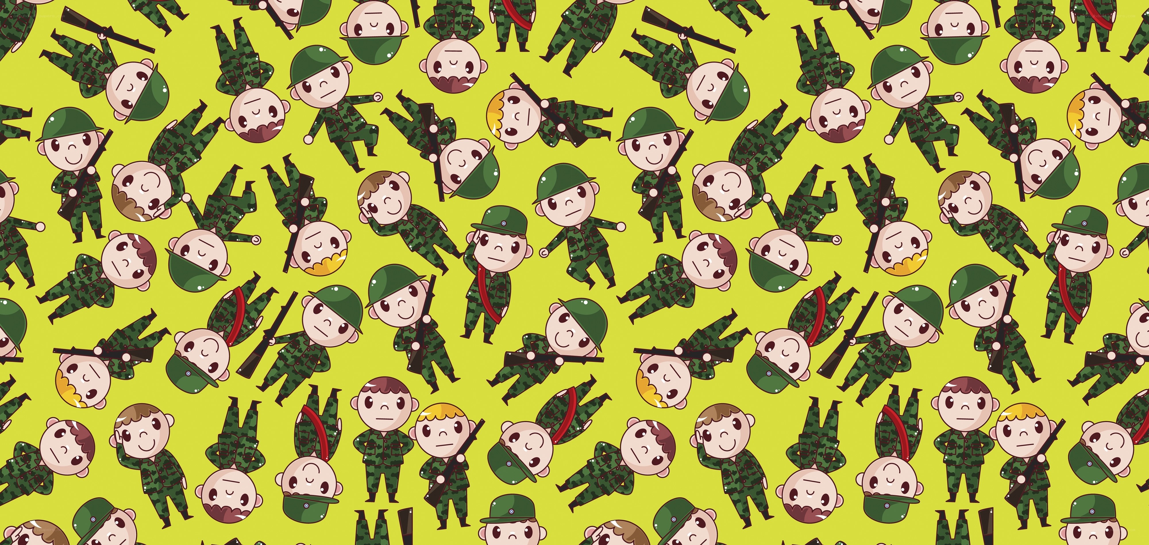cute soldiers pattern