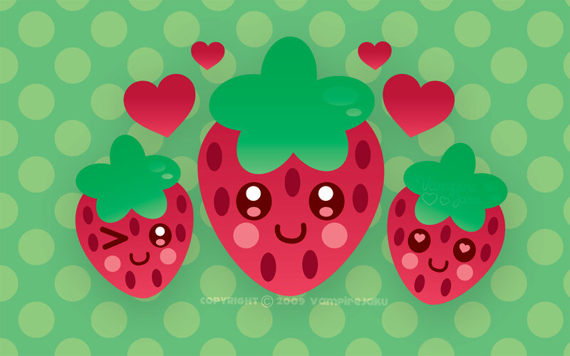 cute strawberry characters