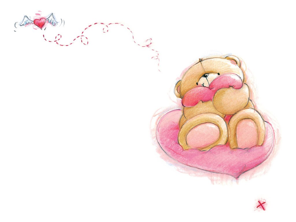 cute teddy bear with heart