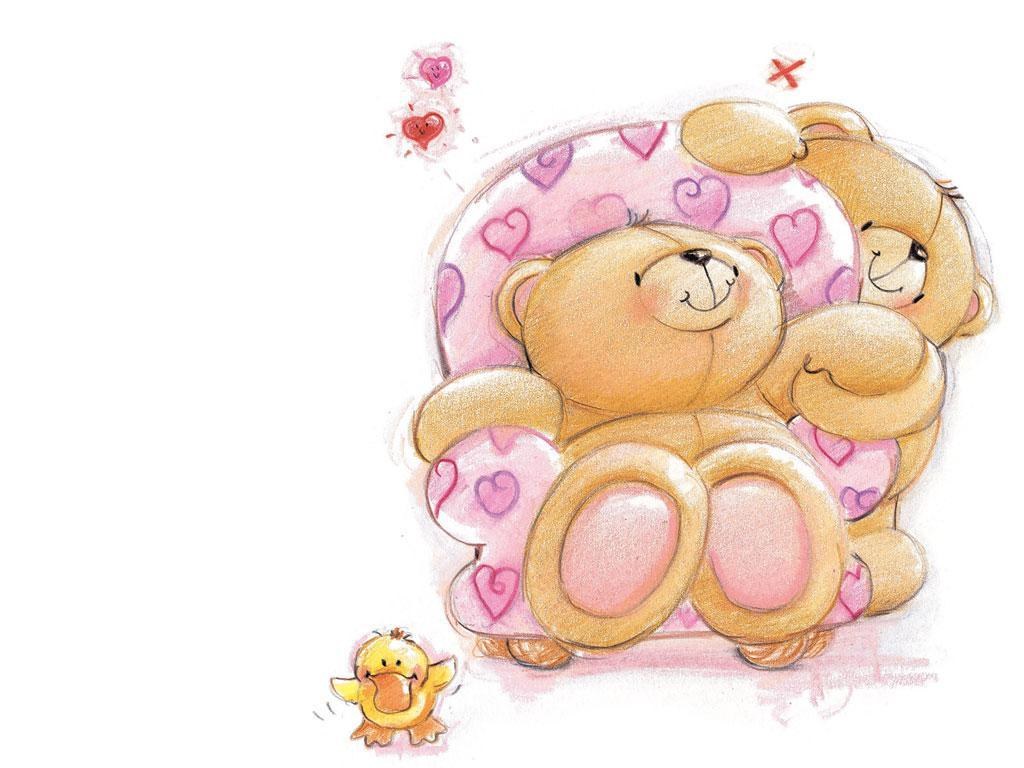 cute teddy bears with hearts