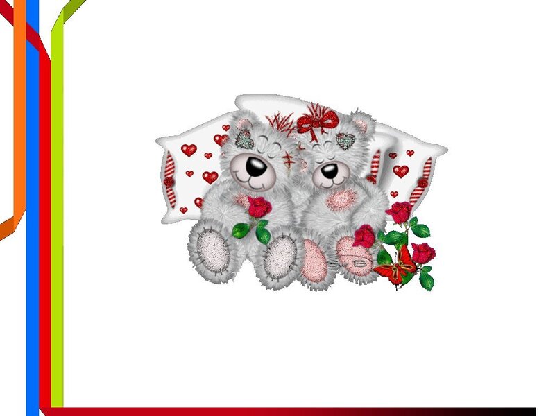 cute teddy bears with roses