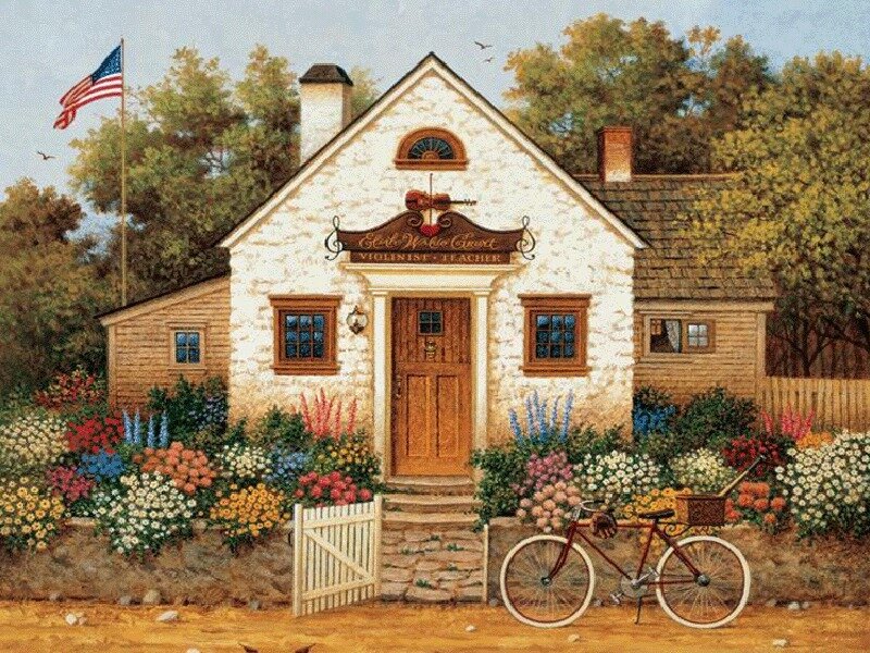 Cute violin teacher's cottage