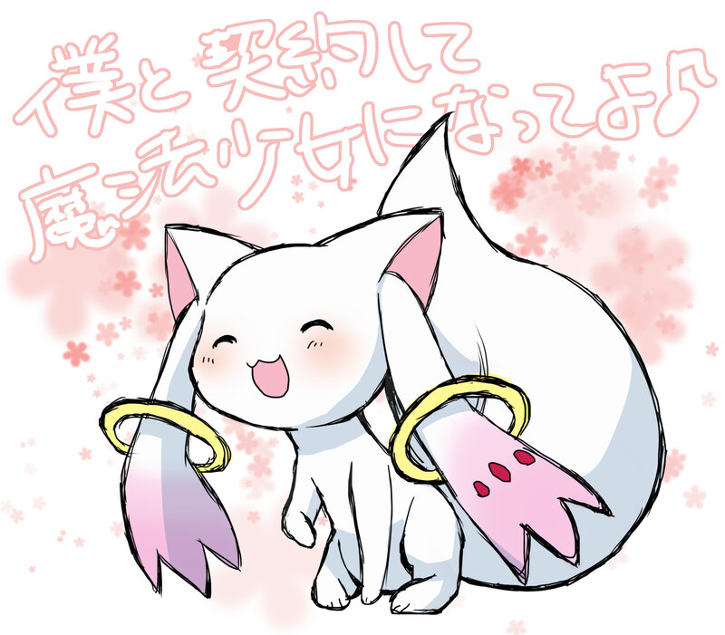 Cute white cat with angel wings