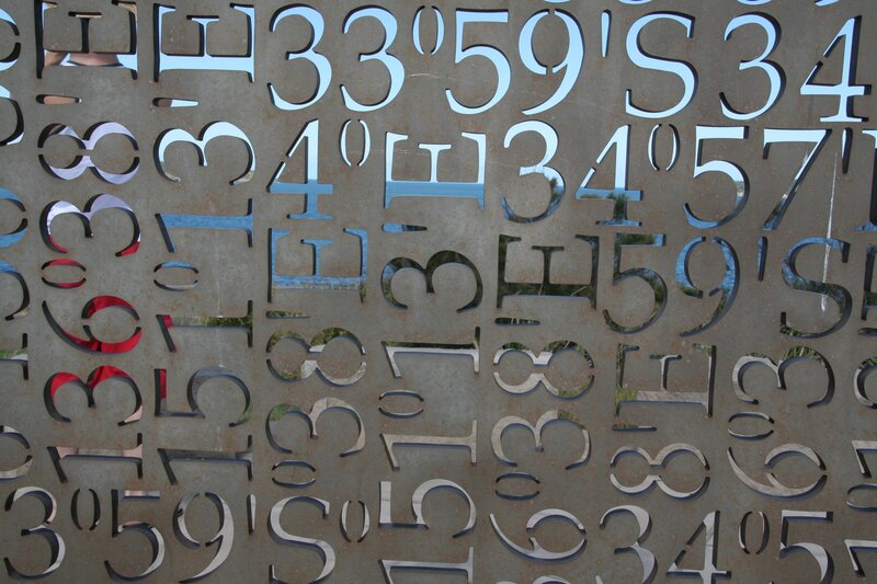 Cutout numbers and letters on metal