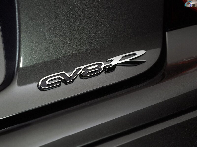 CV8-R badge on car