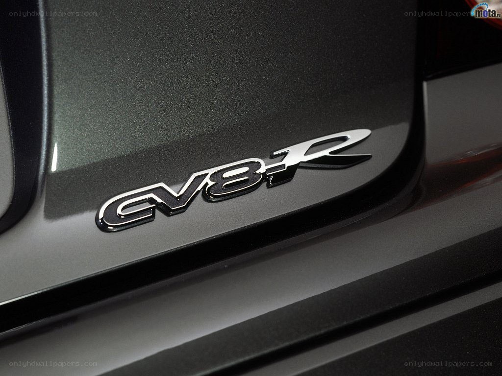 CV8-R badge on car