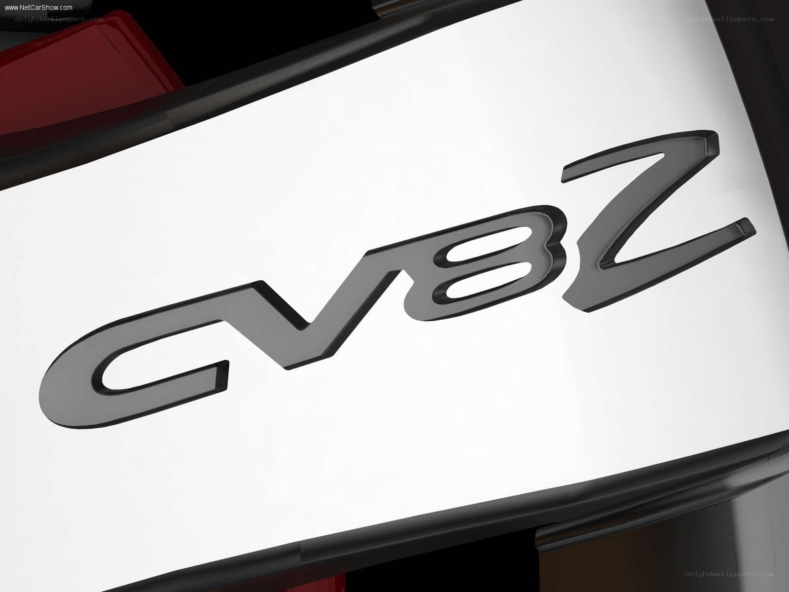 CV8Z badge on white surface