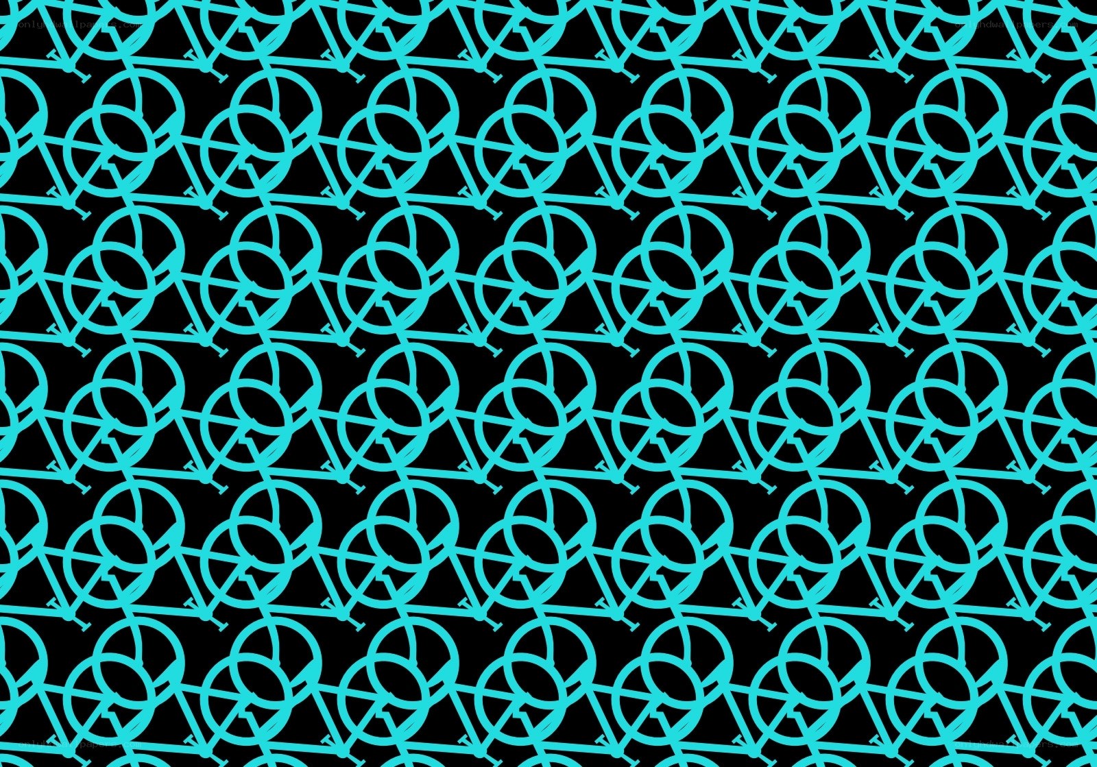 cyan bicycle pattern