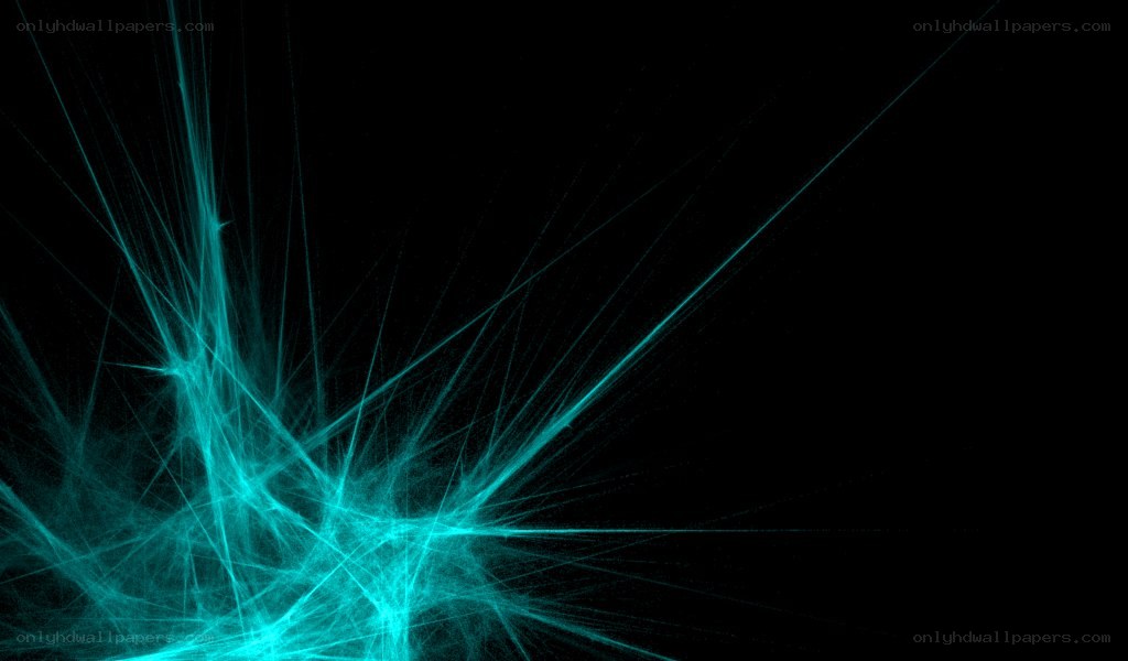 cyan light burst on black