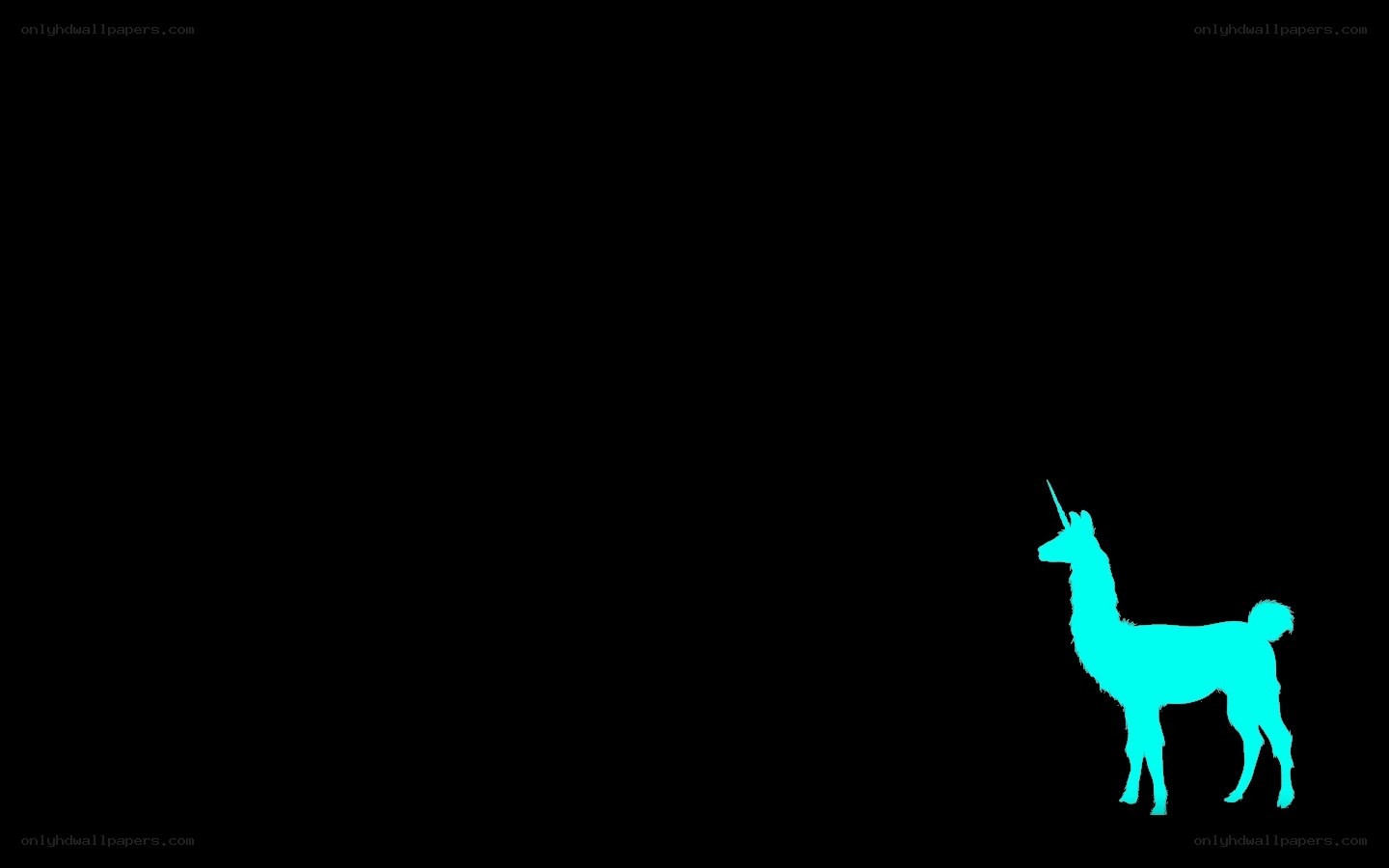 cyan llama silhouette