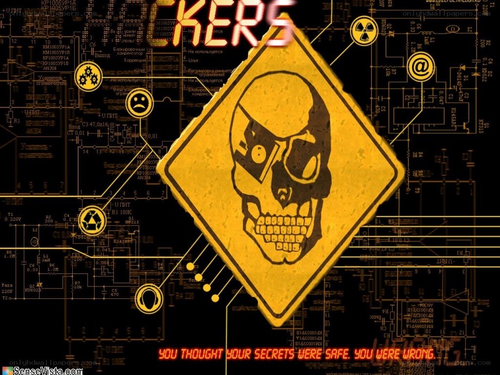 Cyber threat warning graphic