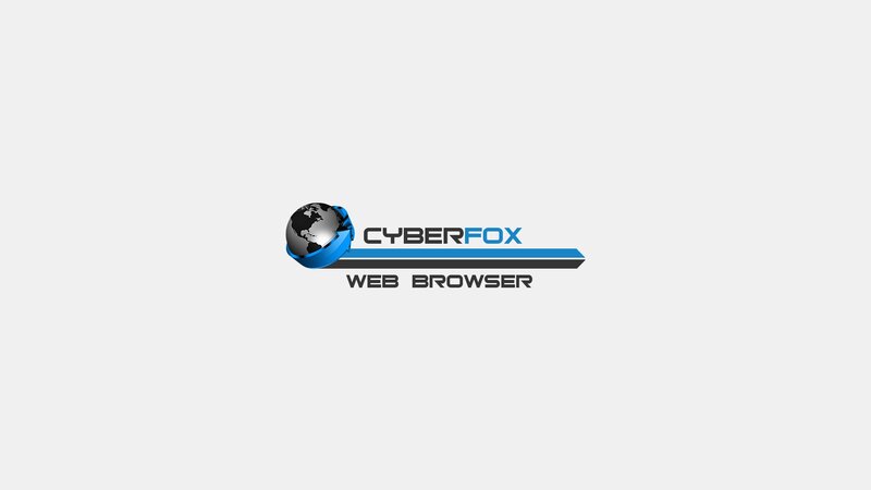 CyberFox Web Browser Logo — Blue