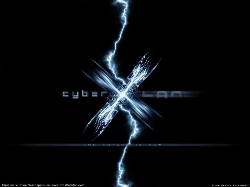 Cyberlan Logo with Lightning