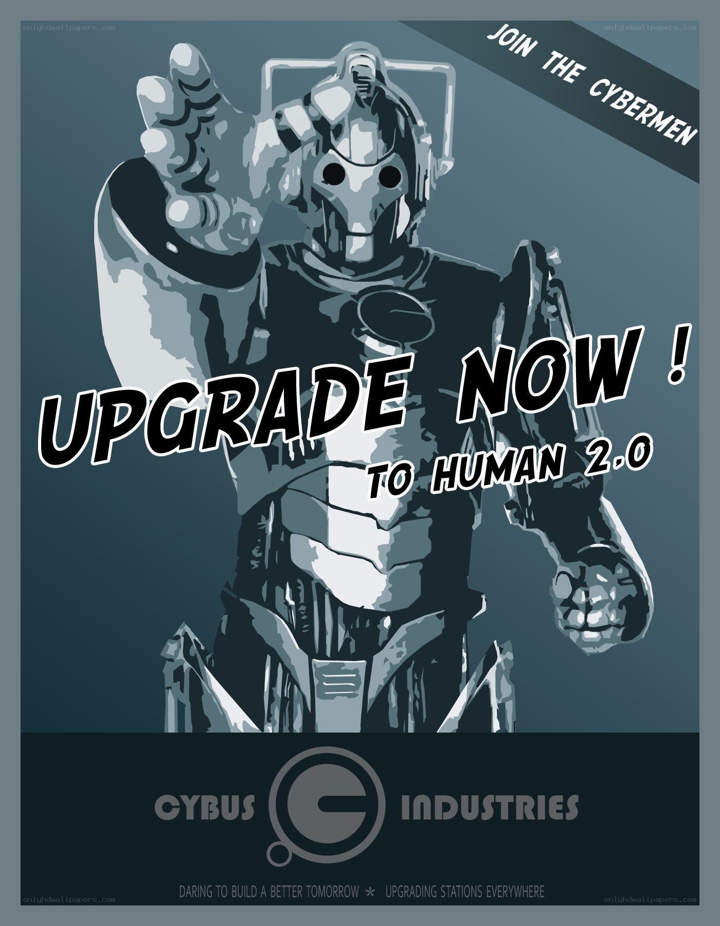 Cybermen upgrade poster