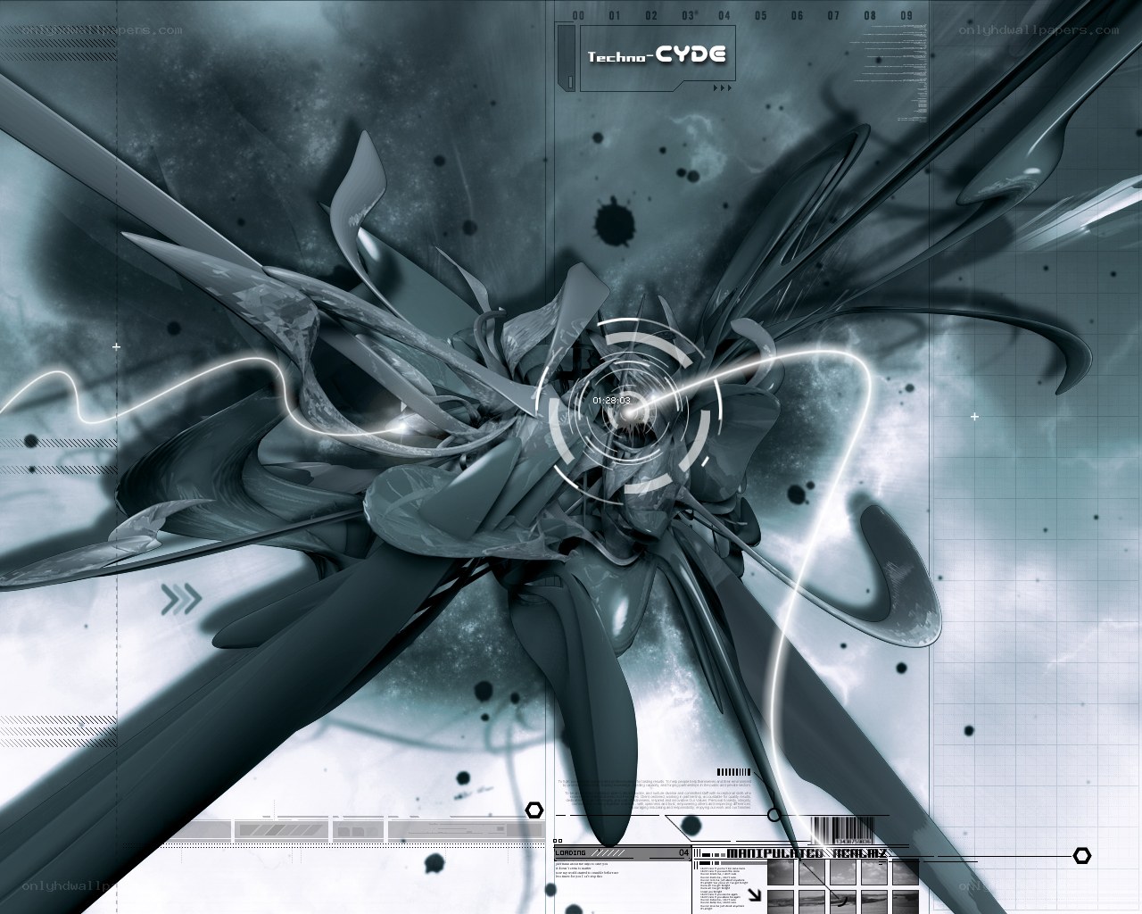 cybernetic abstract design