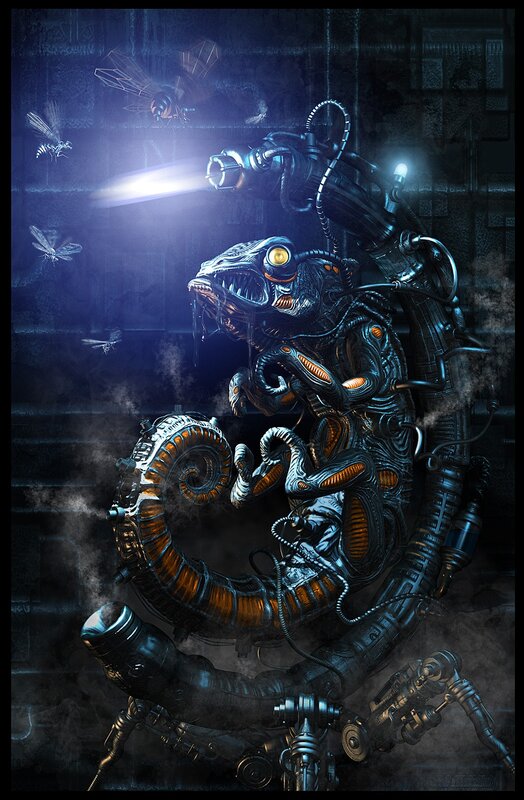 cybernetic alien creature