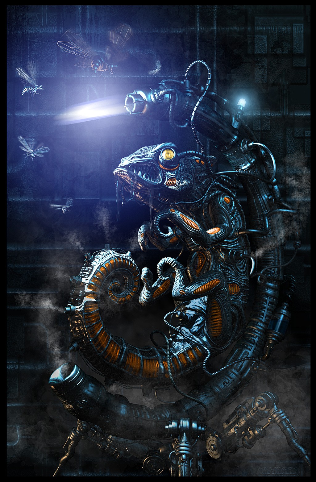 cybernetic alien creature