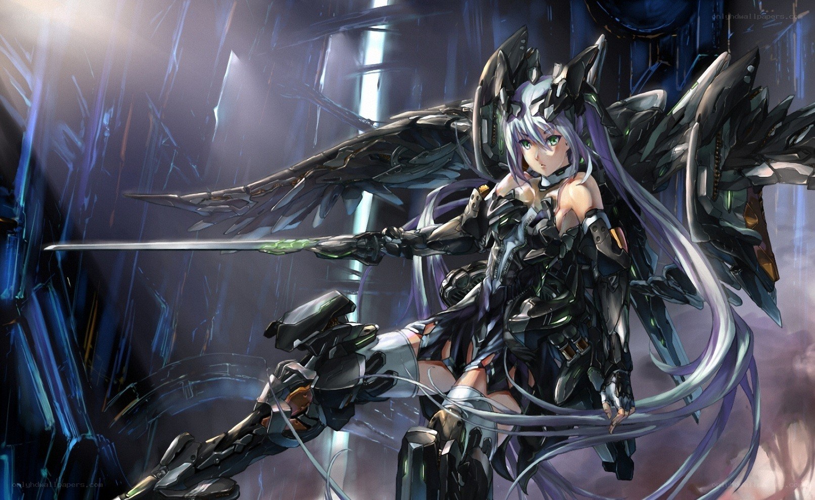 cybernetic angel warrior
