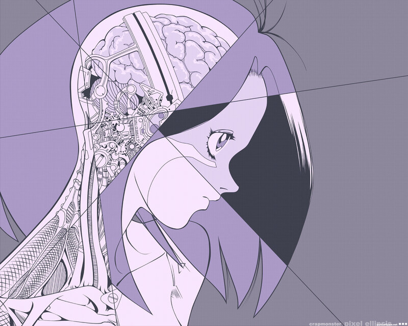 cybernetic brain illustration