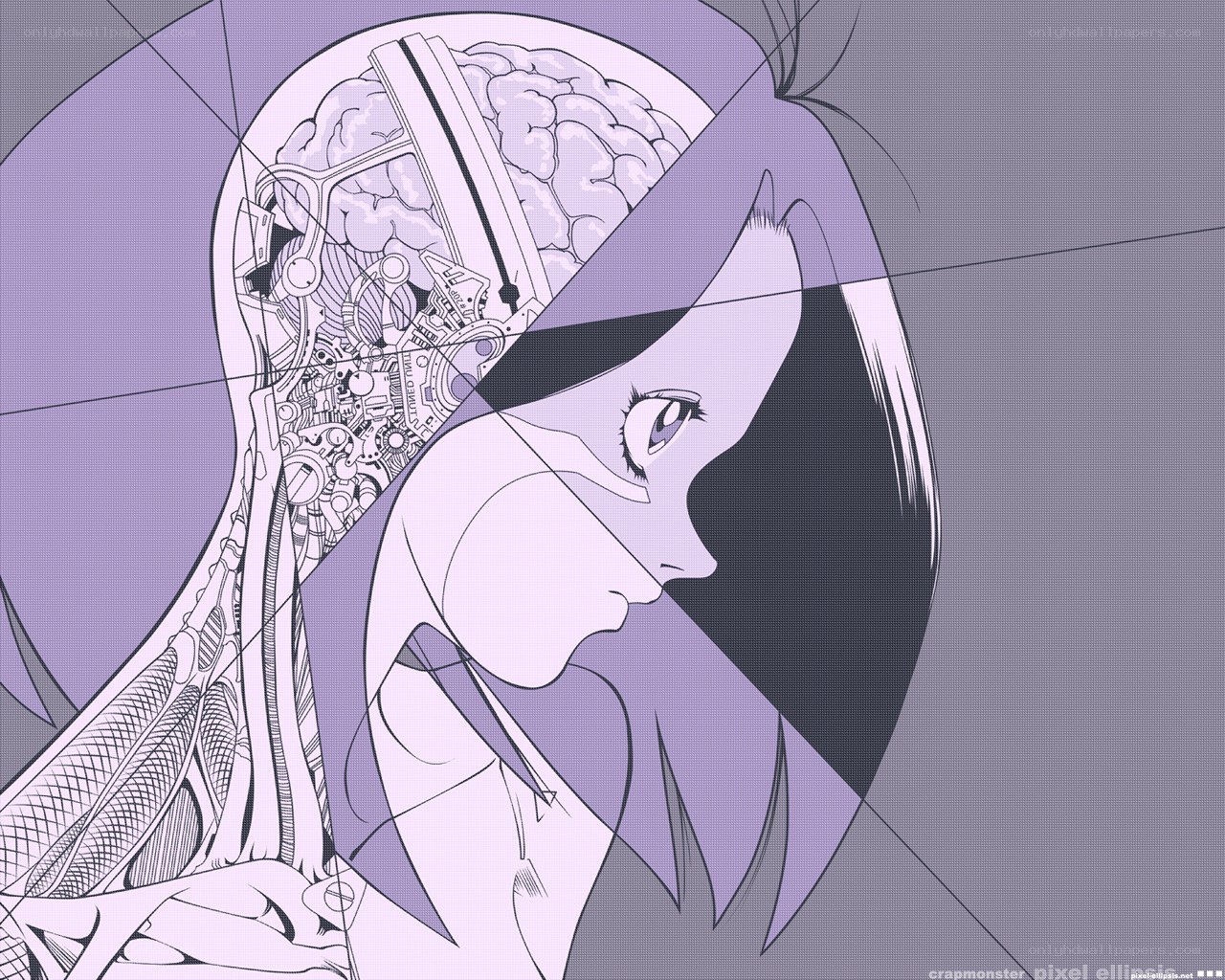 cybernetic brain illustration