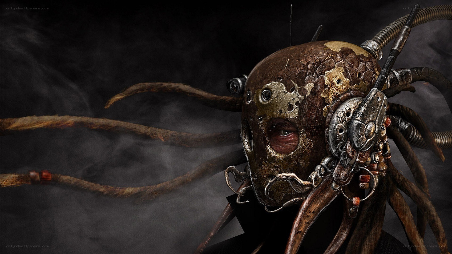 cybernetic creature with tentacles