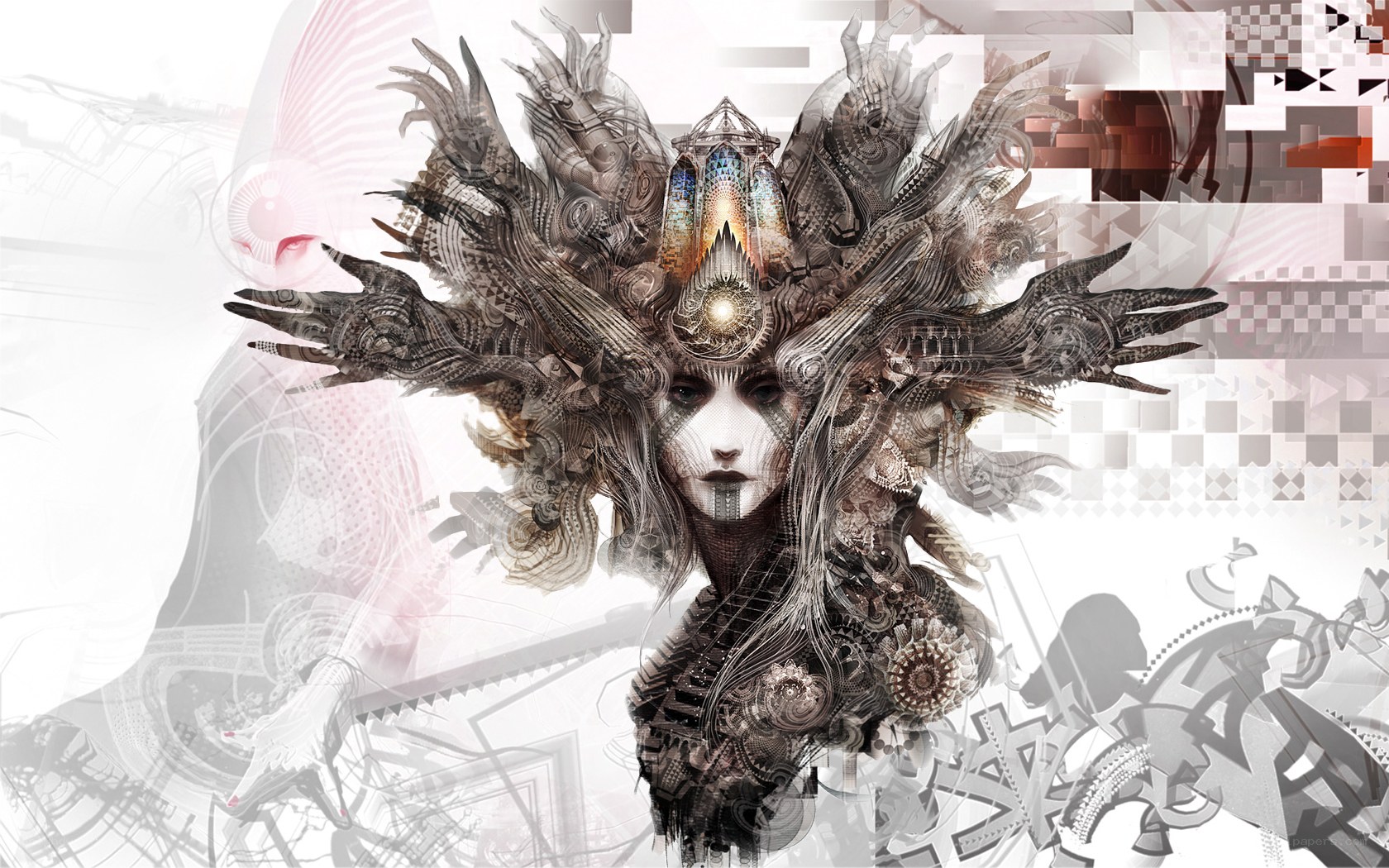 cybernetic deity artwork