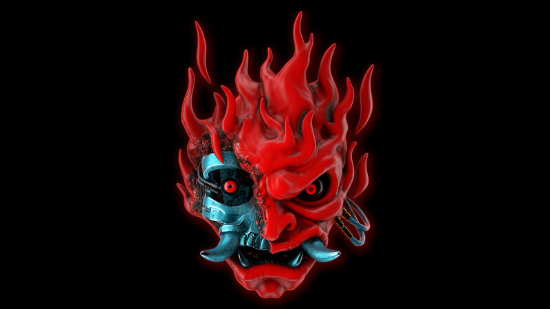 Cybernetic Demon Mask