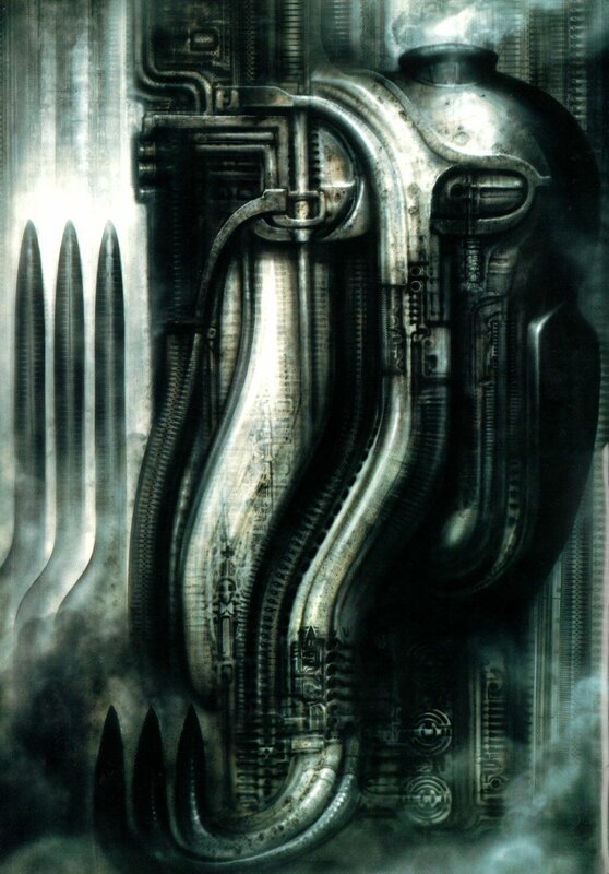 cybernetic entity in industrial setting
