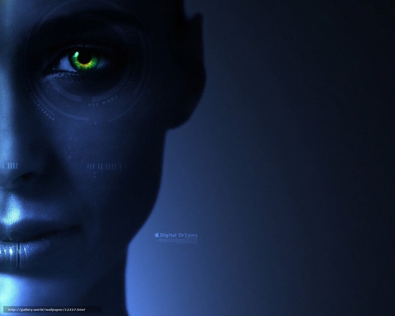 cybernetic eye close-up