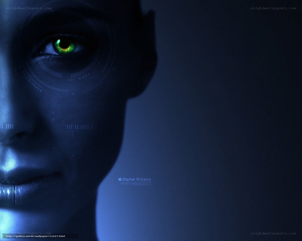 cybernetic eye close-up