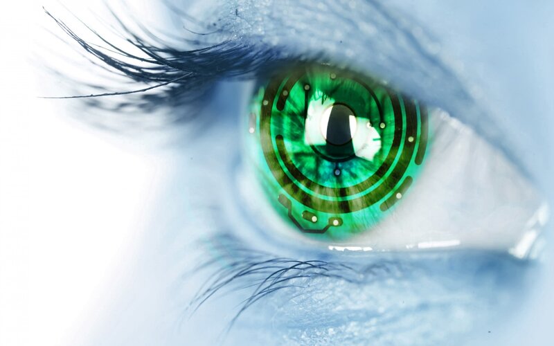 Cybernetic Eye — Green, Dramatic