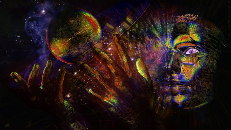 Cybernetic Face and Hands
